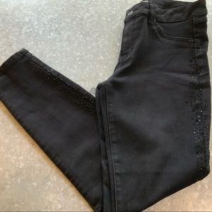 Black D.Jeans w/Beading! Women’s SZ 8